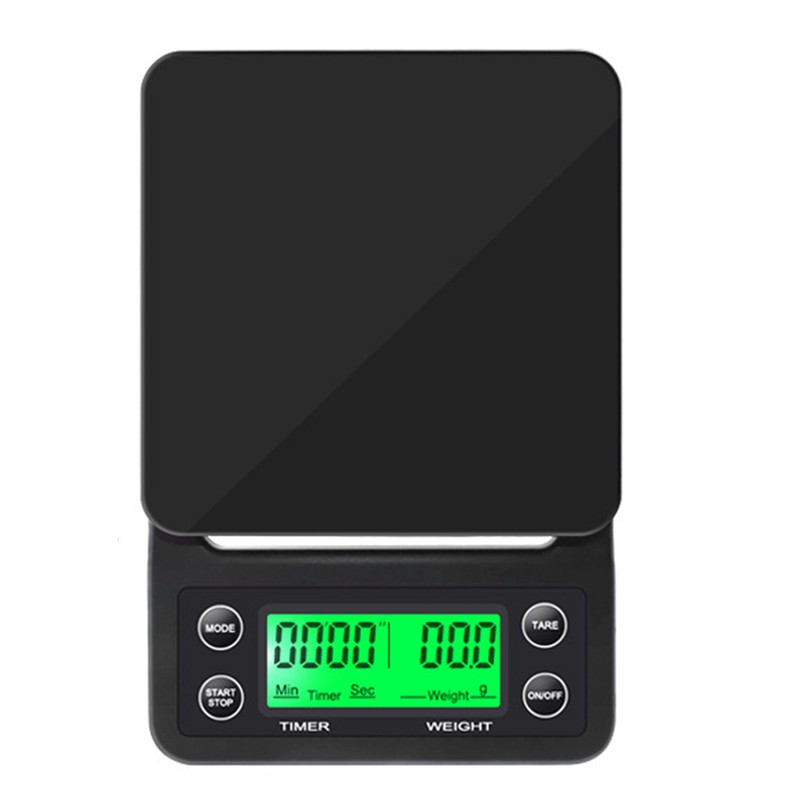 Kitchen Scale 3kg Capacity 0.1g Accuracy Digital Display Timer for