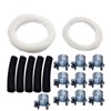 LIZAPUS White 4mm Fuel Pipe Hose Line Kit Replacement 89031118