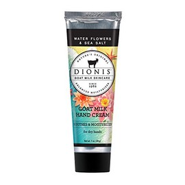 Dionis Goat Milk Skincare - Leche de cabra mano agua crema flores & sal de mar - 1 onza.
