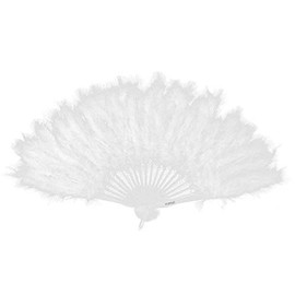 KitMall 3 Color Set Fluffy Fan, Juliana Fan, Cosplay, Costume, Body Conscious Bubbly Dance, White-Pink-Purple