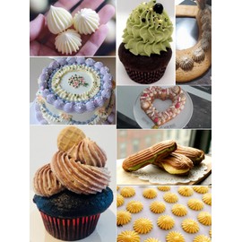 Churro Piping Nozzle,Piping Nozzles for Eclair,Extra Large Star Nozzle for Piping,Open Star Icing Nozzle Tip 9FT,3 Pcs