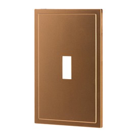 UltraPro Screwless Toggle Switch Wallplate, 1-Gang – Modern Snap-On Cover, Child-Safe, Durable Polycarbonate, Easy DIY Installation, Brushed Bronze, 85749