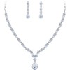 EVER FAITH Mujer Sets de Joyería Cristal Zirconia Cúbica Gota
