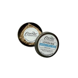 The Corner Handmade Lotion Bar Moisturizer with Beeswax and Shea Butter for Dry Skin, 1 Ounce (Coconut + Blue Agave)