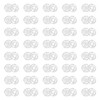 TOAOB 120 Sets of Transparent Invisible Round 10 mm Plastic