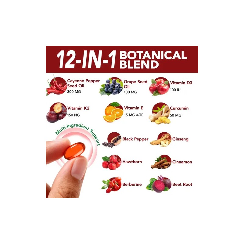 Daiasns Cayenne 1500 Mg Cápsulas Blandas 12 En 1 Botánica
