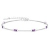 LOUISA SECRET Birthstone Bracelets for Women Girl, 925 Sterling Silver