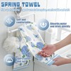 LIOQUN Hydrangea Vase Butterfly Hand Towels, 18x26 Inch, Spring Summer