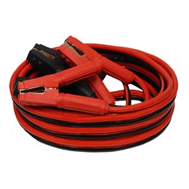 Grip 25 ft 1 Gauge Heavy Duty Booster Cables - Jumper Cables - Jump Dead/Weak Batteries in Cars, Boats, ATV's, Snowmobiles - 12/24V Systems - Copper Jaw Clamps - Automotive