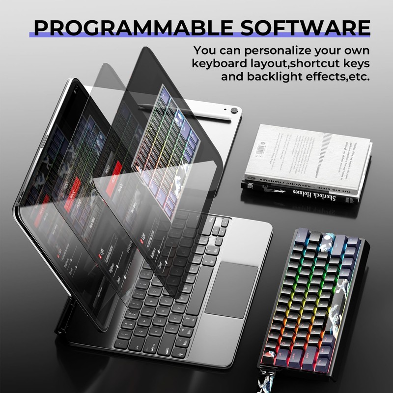 HITIME x XVX 60% Percent Keyboard with Strap, H61 Wired