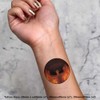 4 x 'Demonic Figure in Flames' Temporary Tattoos - Water