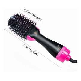 4 En 1 Secador De Pelo Cepillo Peine De Aire Caliente Secado