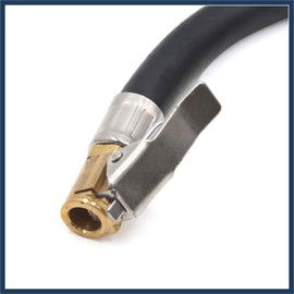 INFINAUTO 13mm Thread Dia Car Tire Inflator Hose W/ 90 Degree Valve Extension Stylish Design