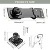 TOP-VIGOR 4 Inch Keyed Hasp Lock and Staple, Heavy Duty