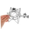 VICASKY Adjustable Microphone Shock Mount Stand for Condenser Mic Plastic