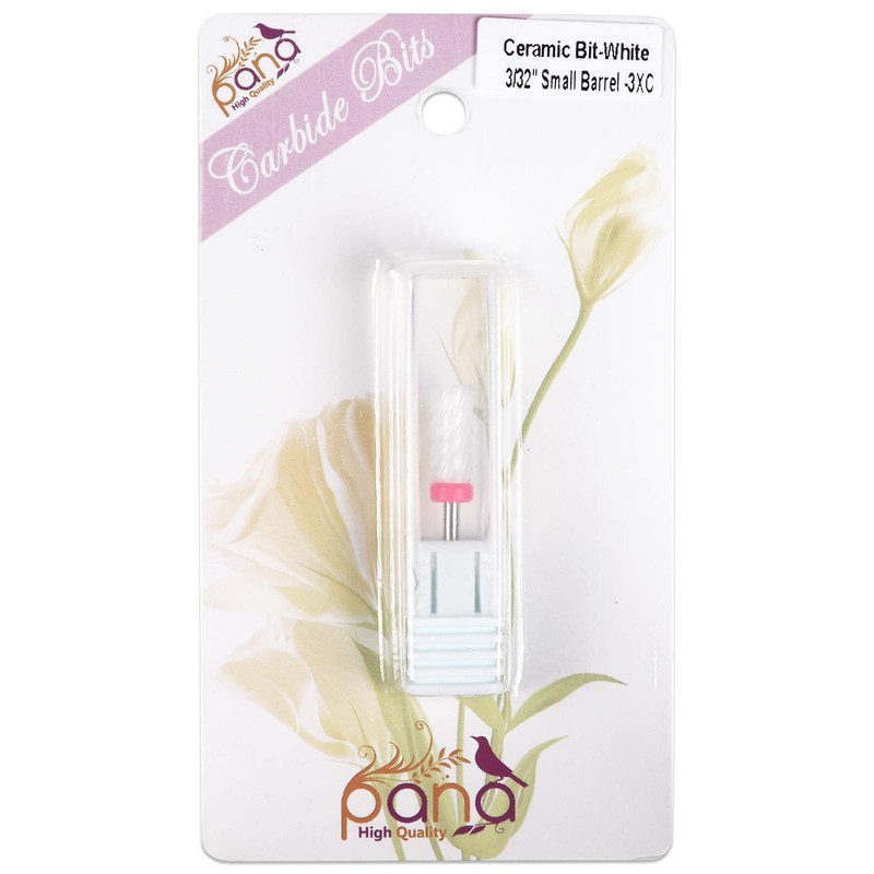 Pana Professional USA Ceramic White Small Barrel Bit Nail Drill