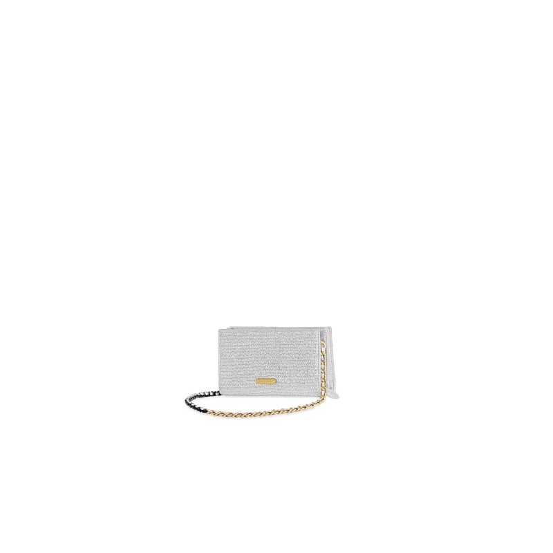 Rebecca Minkoff Soft Wallet On A Chain, Silver