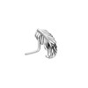 PIERCINGLINE Surgical Steel Nose Stud Feather Choice of Colours, Stainless