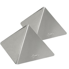Ateco 4935 Stainless Steel Small Pyramid Mold, Set of 2, 2.25 by 1.5-Inches High