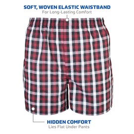 Gildan Men's Underwear Boxers, Multipack, Mixed Red/Grey (5-Pack), 2X-Large