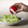 Salt (or Pepper) Single in Transparent and Turquoise Plastic, with