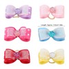 30pcs Shinning Rhinestone Bow Pattern Elastic Hair Rope Hair Band
