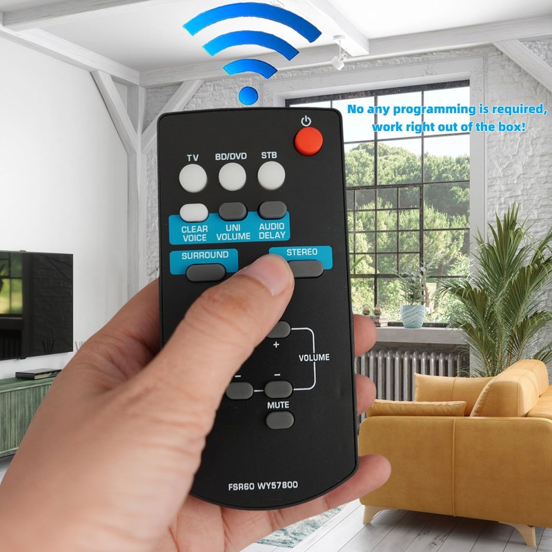 FSR60 WY57800 Replacement Remote Fit for Yamaha Soundbar