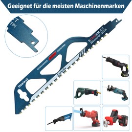 Reciprocating Saw Blades, Heeieuk Carbide Saw Blade, Professional Stone Saw Blades for Cutting Ytong Stones, Wood, Red Brick, Ventilated, Brick Aerated Concrete, Cement Board (S1243)