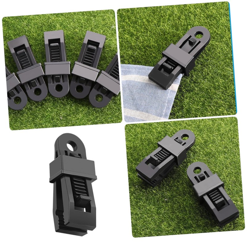 Sosoport 30pcs Heavy Duty Tent Clips for Camping Outdoor Events
