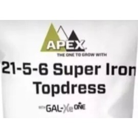 Apex 2 Lbs Zip Bag Super Iron Topdress 21-5-6  Slow Release Fertilizer  Apex Brand