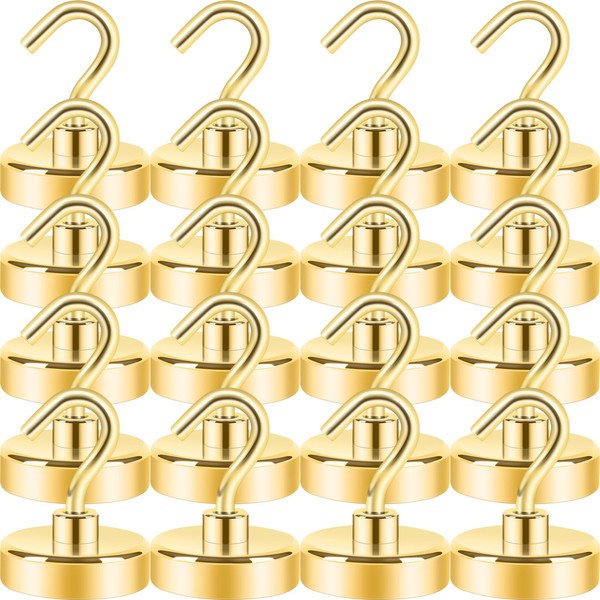 Neosmuk Magnetic Hooks, Cruise Ship Essentials, 26#,Gold