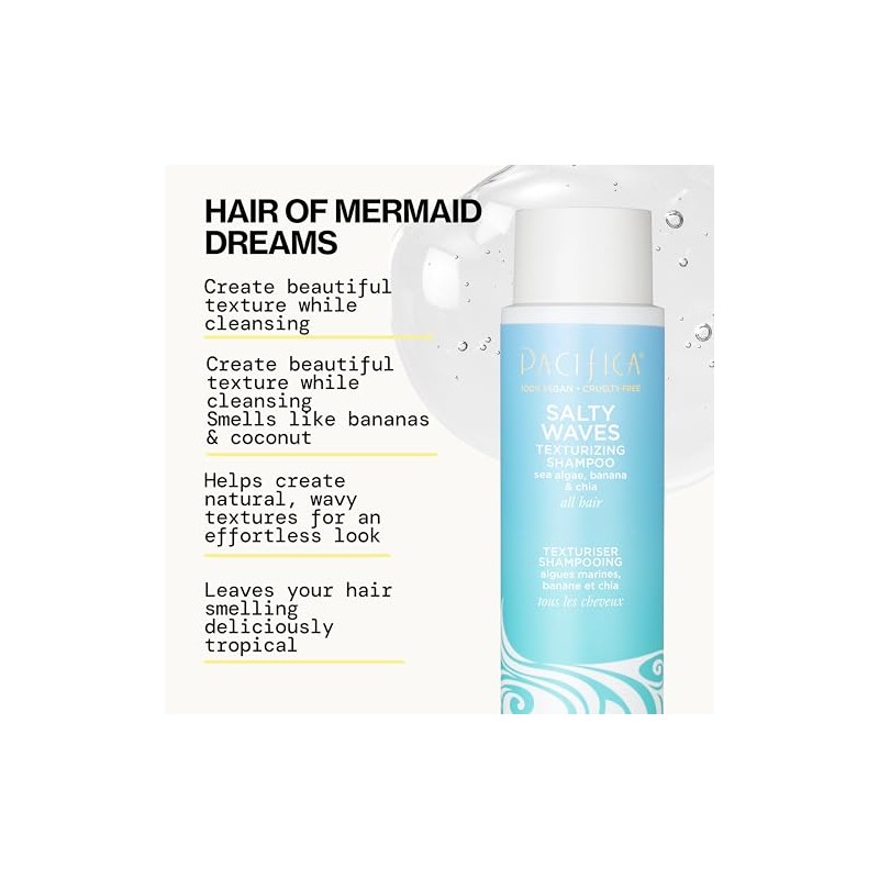 Pacifica Beauty Champú texturizante Salty Waves Acondicionador texturizante Salty Waves