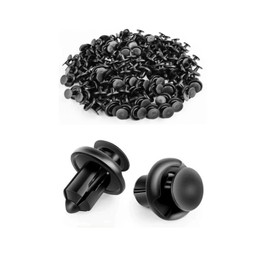 YFFSFDC Rivet Clips Fasteners 100pcs 10mm Hole Diameter Rivet Automotive Rivets Plastic Rivet Fastener Mud Flap Nylon Bumper Fender Clip Fender Honda