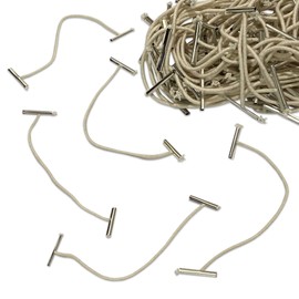 Elastic Treasury Tags 152mm Elastic Paper Fasteners String Binders Hole Punch Ties Treasury Tag Elasticated Paper Ties Stretchy Treasure Tags for Organising Filing Archiving (152mm - 100 Pack)