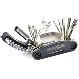 myBESTbike - Bicycle Repair Tool 21 in 1 Bike Pocket Multi Function Folding Tool