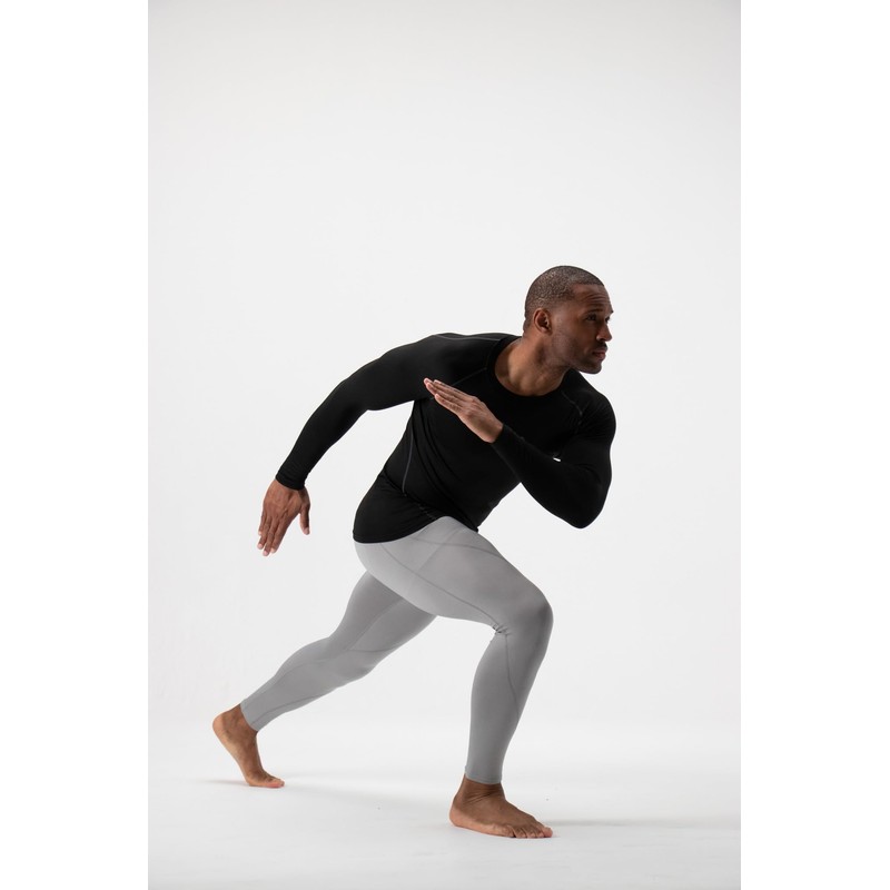 DEVOPS 2 Pack Men's Thermal Long Sleeve Compression Shirts ((X-Large,