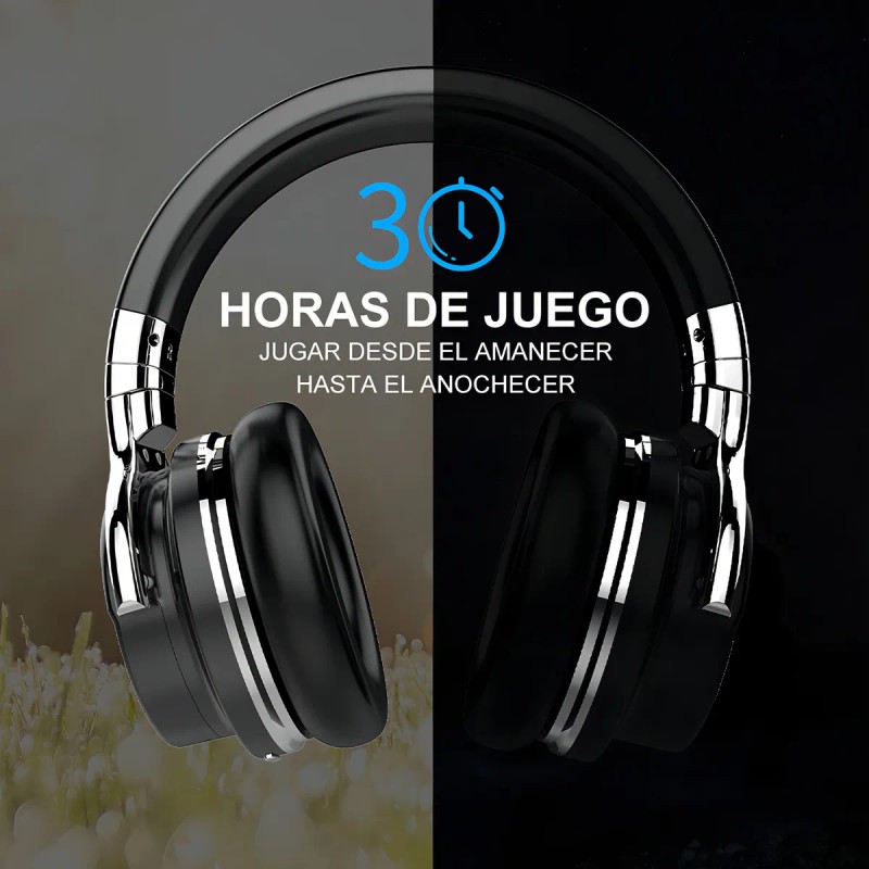 Auriculares Inalmbricos Bluetooth Cowin E7, Llamada De Micrfono, 30 Horas