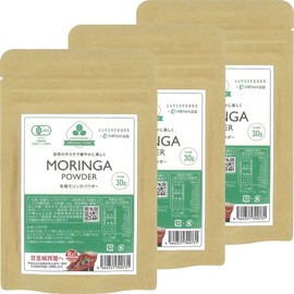 【農薬・化学肥料不使用（JAS認定）】沖縄県産有機モリンガパウダー（30g×3袋）