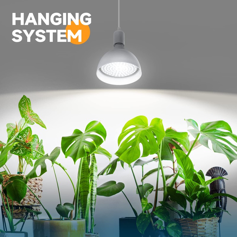 Barrina LED Grow Light Bulb with Timing and Hanging System,