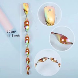 Vokowin 15Pcs Colourful Reflective Bird Deterrent Rods, Hanging Bird Repellents Reflective Scare Rods, Keep Birds Away From Your Home Garden Patio (K08-15)