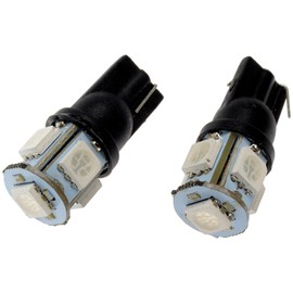 Dorman 194G-SMD 194 Green 5050SMD 5LED Bulb Compatible with Select Models, 2 Pack