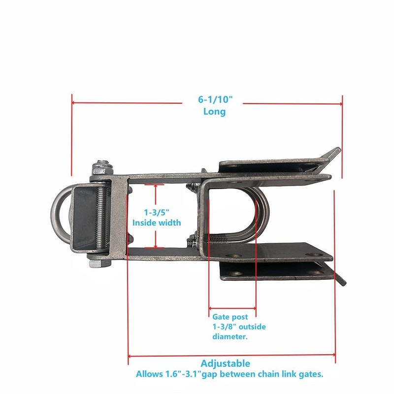 YuPinDiZu Chain Link Double Gate Latch for 1-3/8" Gate Frames,Farm