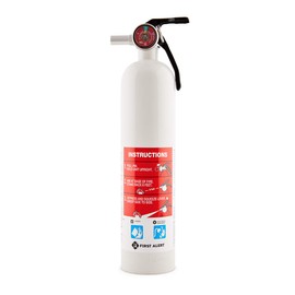 First Alert Fire Extinguisher for Car & Marine Use, UL RATED 10-B:C, AUTOMAR10 FE10GR, White, 1-Pack