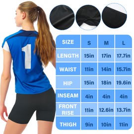 Poen 10 Pcs Volleyball Accessories, Volleyball Shorts Volleyball Knee Pads and Arm Sleeves with Protection Pad Volleyball Spandex Shorts for Women Youth Girls Volleyball Training Dance (Large)