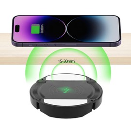 Cargador Inalámbrico Invisible Cargador De Teléfono Inalámbrico Espaciado De Larga Distancia Oculto De 15-30 Mm, Almohadilla De Carga Inalámbrica...  