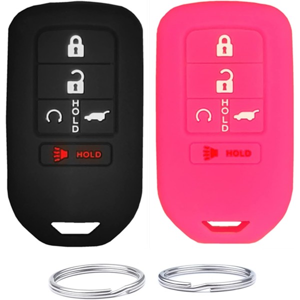 Silicone Smart Key Fob Cover Case Compatible with Honda Accord