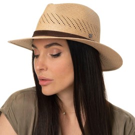 LIERYS Air Panama Hat Men's Summer Hat Handmade in Ecuador Sun Hat Made of Panama Straw Straw Hat / Traveller Panama Men's Hat Spring / Summer, natural, XL