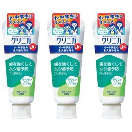 Clinica Jr. Toothpaste, Gentle Mint, Toothpaste, 2.1 oz (60 g) x 3 Packs