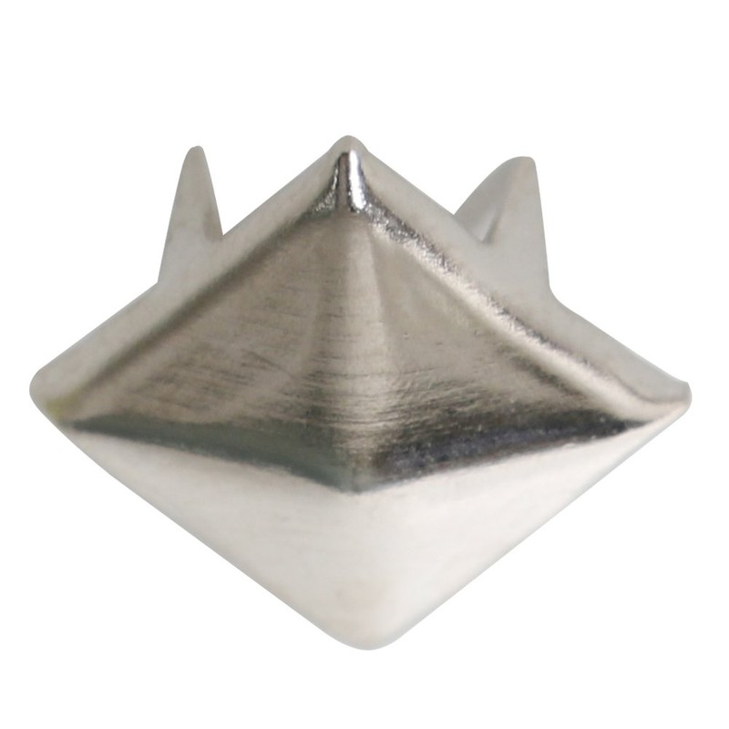 TRIXES 200pcs 7mm Silver Clothing Pyramid Studs Nickel Rivet Leathercraft