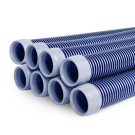 POOLWHALE Professional Swimming Pool Vacuum Cleaner Hose -1.5” 8 Piece Hoses, Perfect Vacuum Extension/Replacement - Compatible with all Major Automatic Pool Cleaners